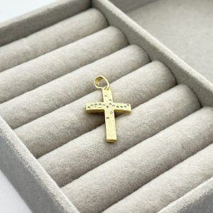 Pandantiv placat aur 18k cruce