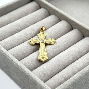 Pandantiv placat aur 18k cruce