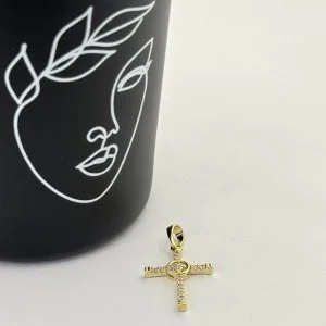Pandantiv placat aur 18k cruciulita