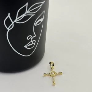 Pandantiv placat aur 18k cruciulita