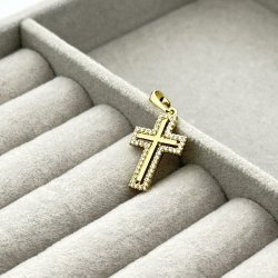 Pandantiv placat aur 18k cruciulita