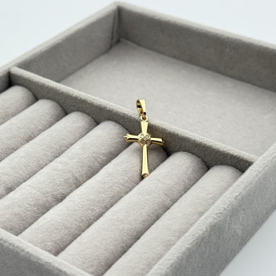 Pandantiv placat aur 18k cruciulita