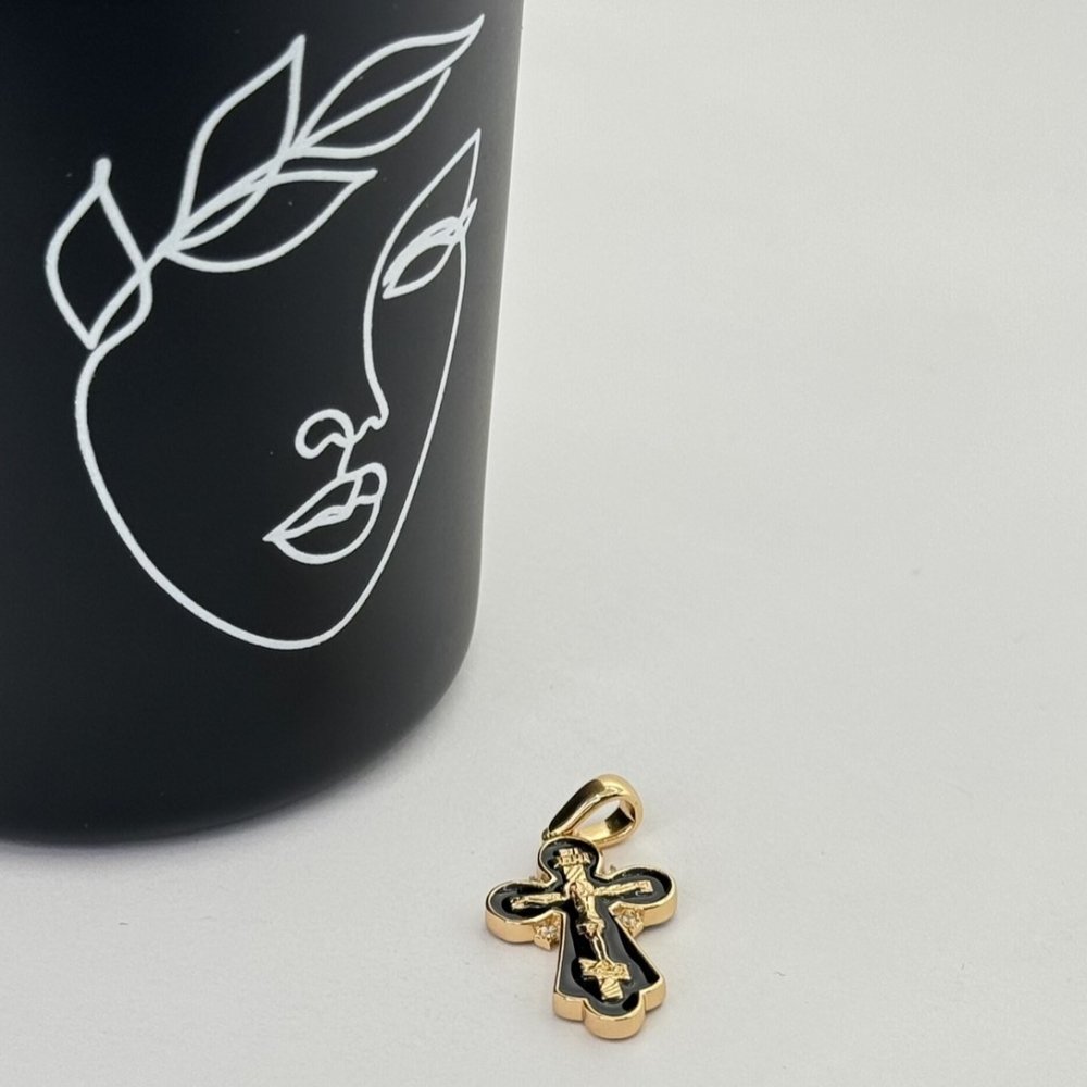 Pandantiv placat aur 18k cruciulita