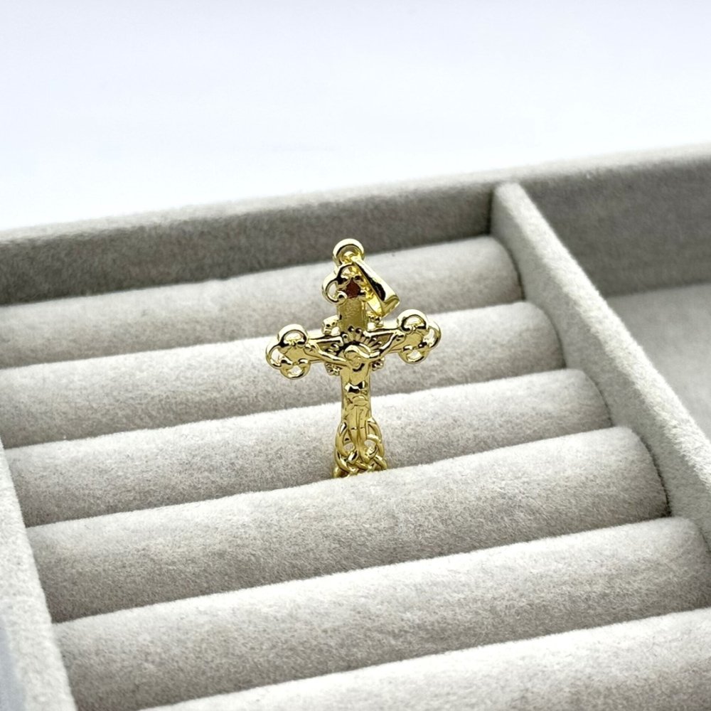 Pandantiv placat aur 18k cruciulita