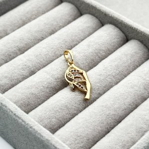 Pandantiv placat aur 18k cu cristale Zirconia