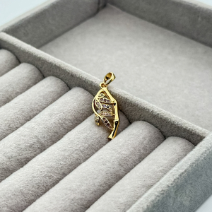 Pandantiv placat aur 18k cu cristale Zirconia