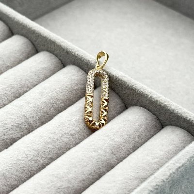 Pandantiv placat aur 18k elegant