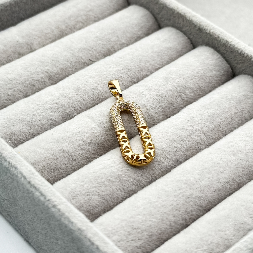 Pandantiv placat aur 18k elegant