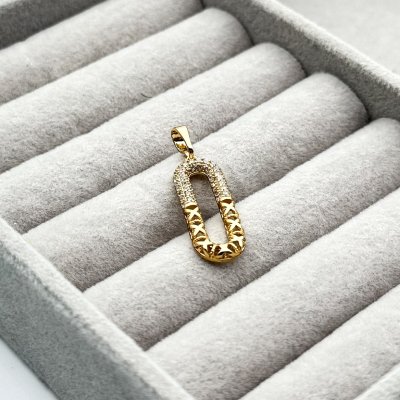 Pandantiv placat aur 18k elegant