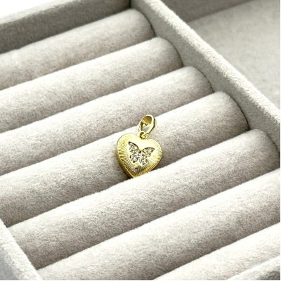 Pandantiv placat aur 18k fluturas