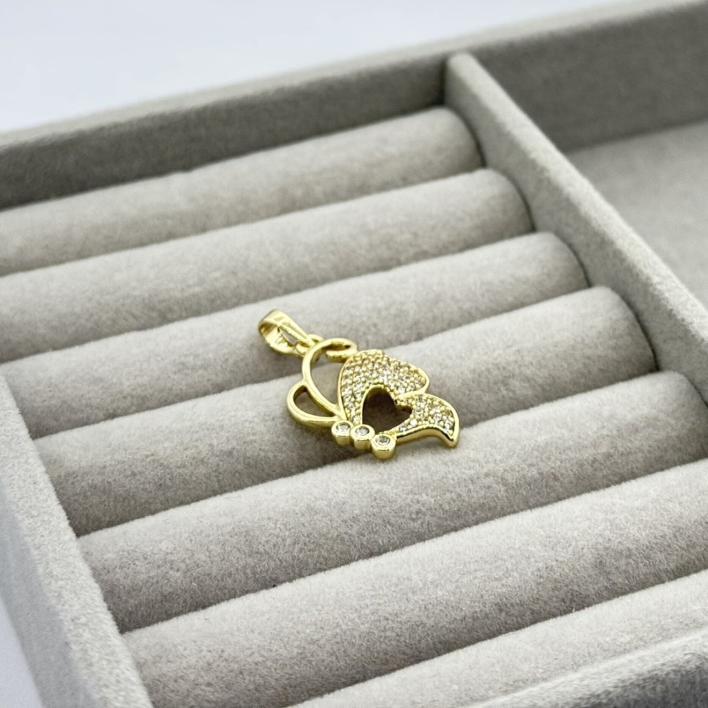 Pandantiv placat aur 18k fluture