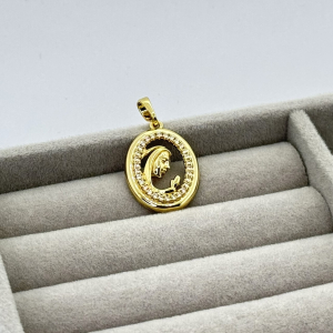 Pandantiv placat aur 18k iconita