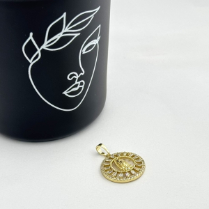 Pandantiv placat aur 18k iconita