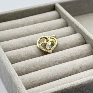 Pandantiv placat aur 18k inima