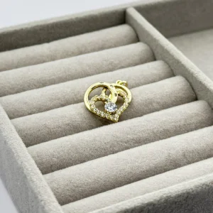 Pandantiv placat aur 18k inima