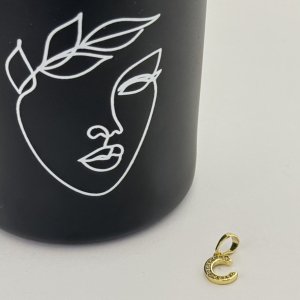 Pandantiv placat aur 18k initiala