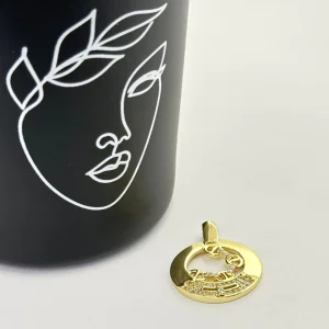 Pandantiv placat aur 18k modern