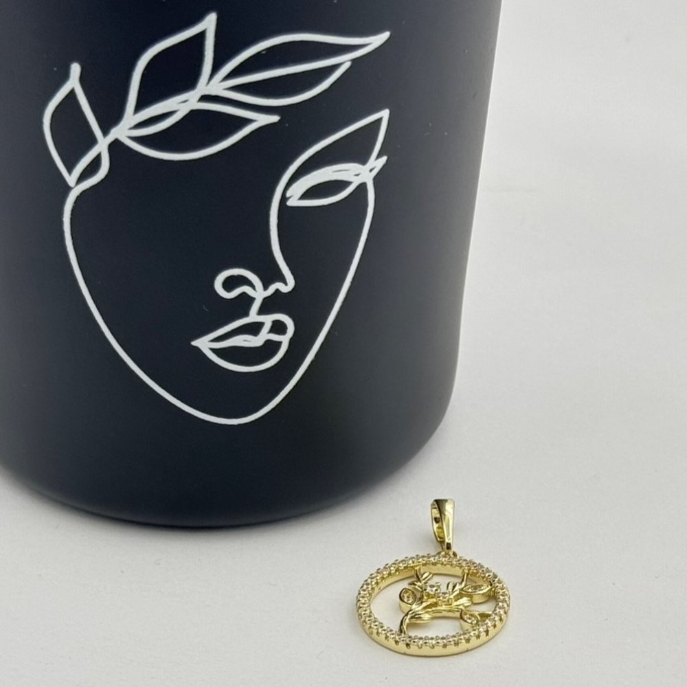 Pandantiv placat aur 18k modern