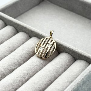 Pandantiv placat aur 18k modern