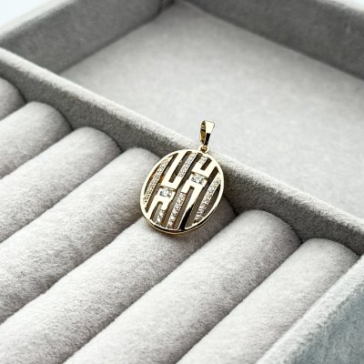 Pandantiv placat aur 18k modern