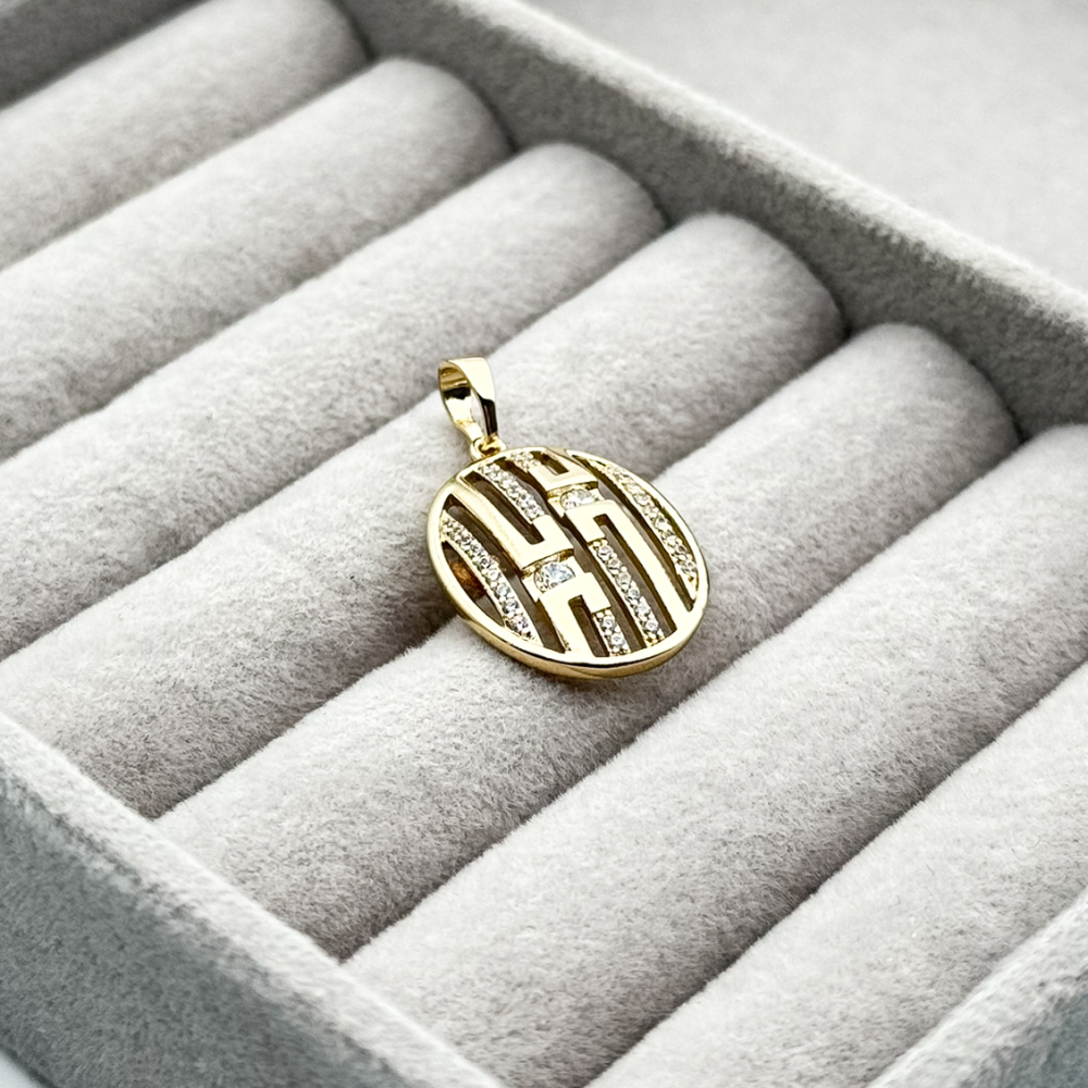 Pandantiv placat aur 18k modern