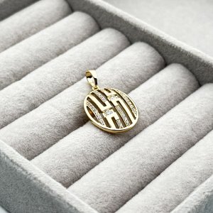 Pandantiv placat aur 18k modern