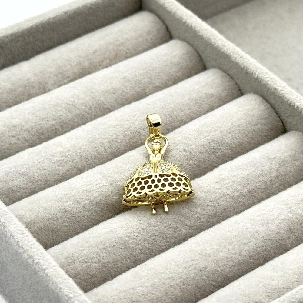 Pandantiv placat aur 18k Printesa