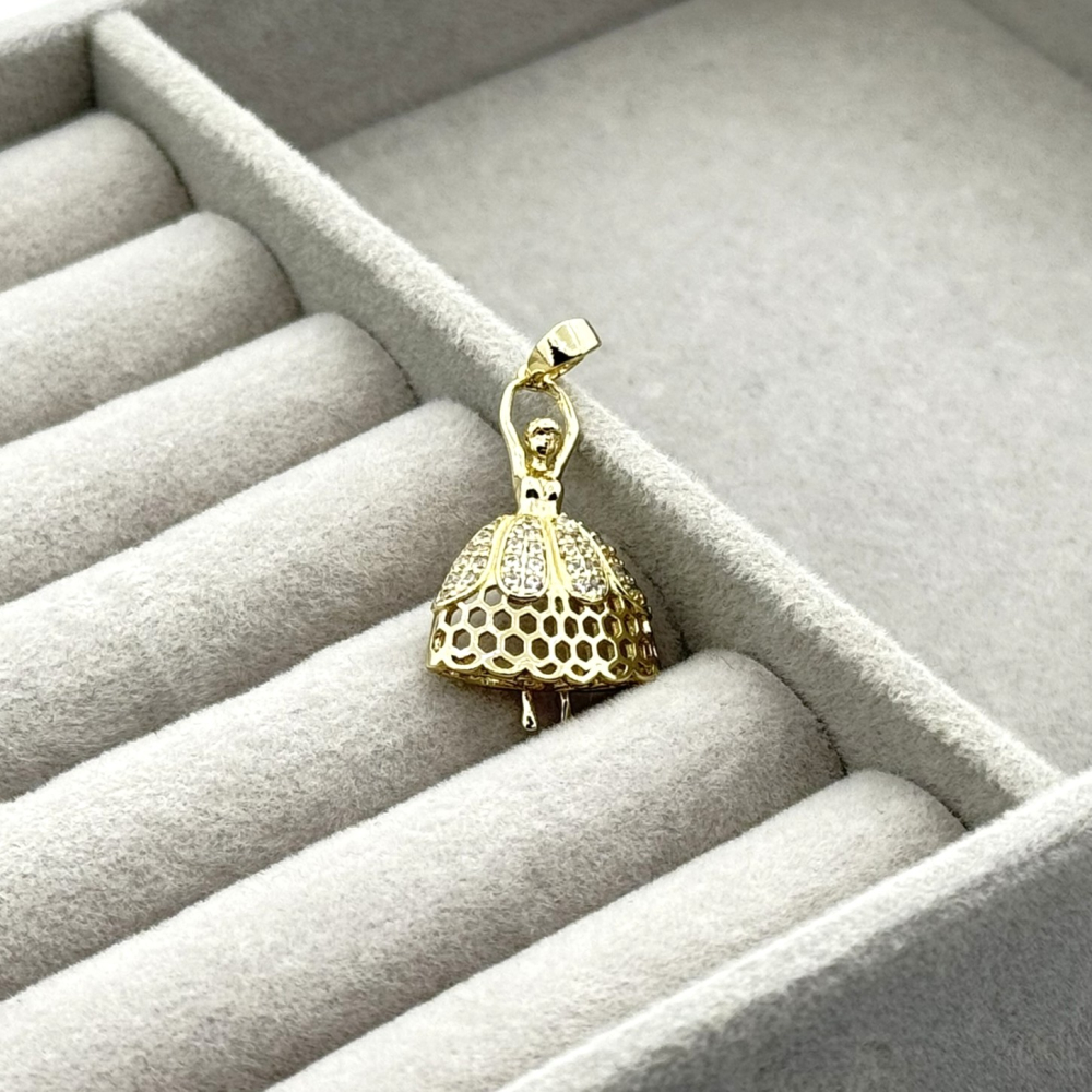 Pandantiv placat aur 18k Printesa