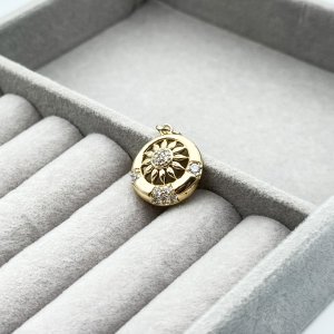 Pandantiv placat aur 18k soare
