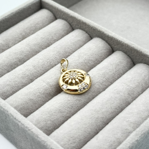 Pandantiv placat aur 18k soare