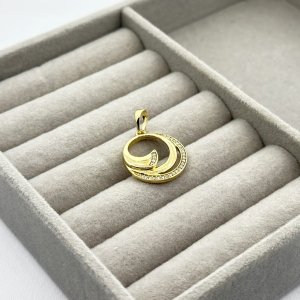 Pandantiv placat aur 18k stilizat