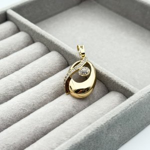 Pandantiv placat aur 18k stilizat