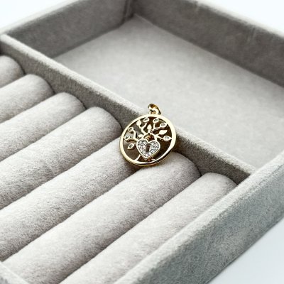 Pandantiv placat aur 18k stilizat