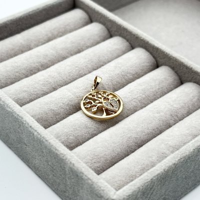 Pandantiv placat aur 18k stilizat
