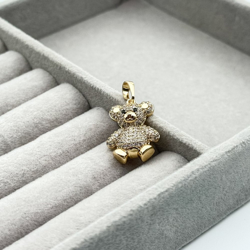 Pandantiv placat aur 18k teddy bear