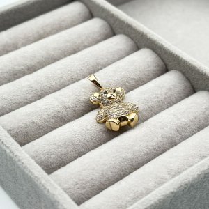 Pandantiv placat aur 18k teddy bear