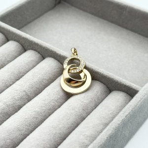 Pandantiv placat aur galben 18k modern