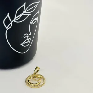 Pandantiv placat aur galben 18k
