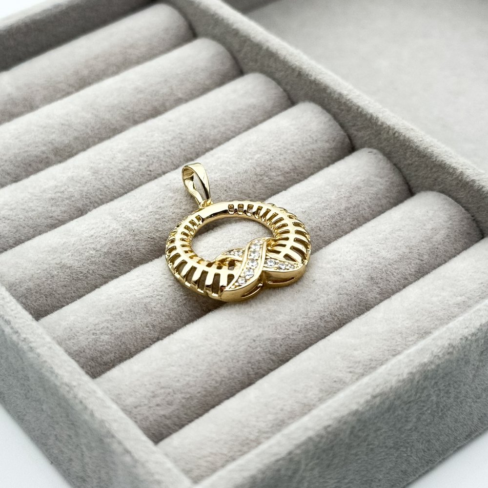 Pandantiv placat aur galben 18k