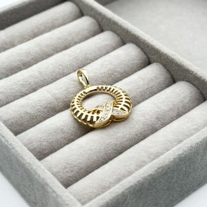Pandantiv placat aur galben 18k