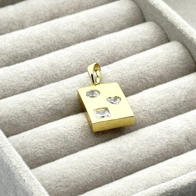 Pandantiv placat cu aur galben 18k