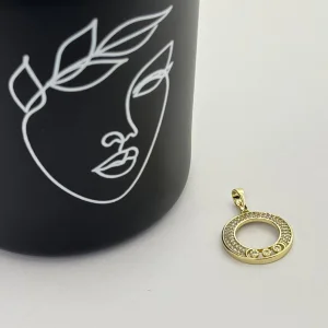 Pandantiv placat cu aur galben 18k