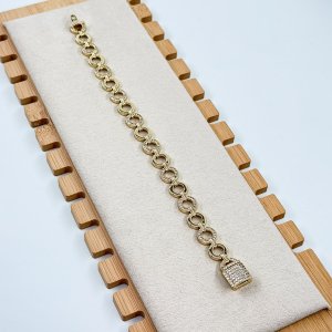 Bratara placata aur 18k statement