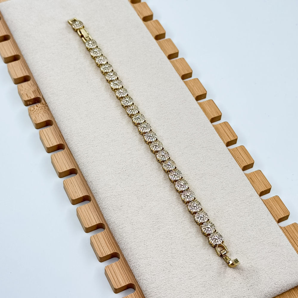 Bratara placata aur 18k eleganta Bratara placata aur 18k eleganta