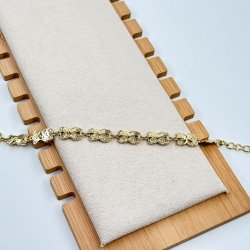 Bratara placata aur 18k ursuleti aurii