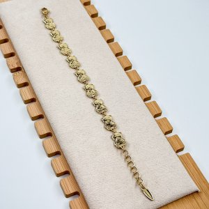 Bratara placata aur 18k ursuleti aurii
