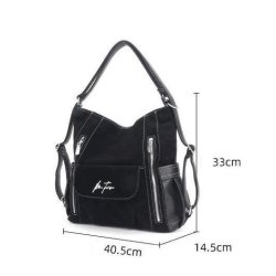 Geanta - rucsac piele intoarsa Velina Fabbiano