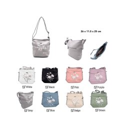 Geanta de umar Silvia Rosa cu flori Geanta de umar Silvia Rosa cu flori