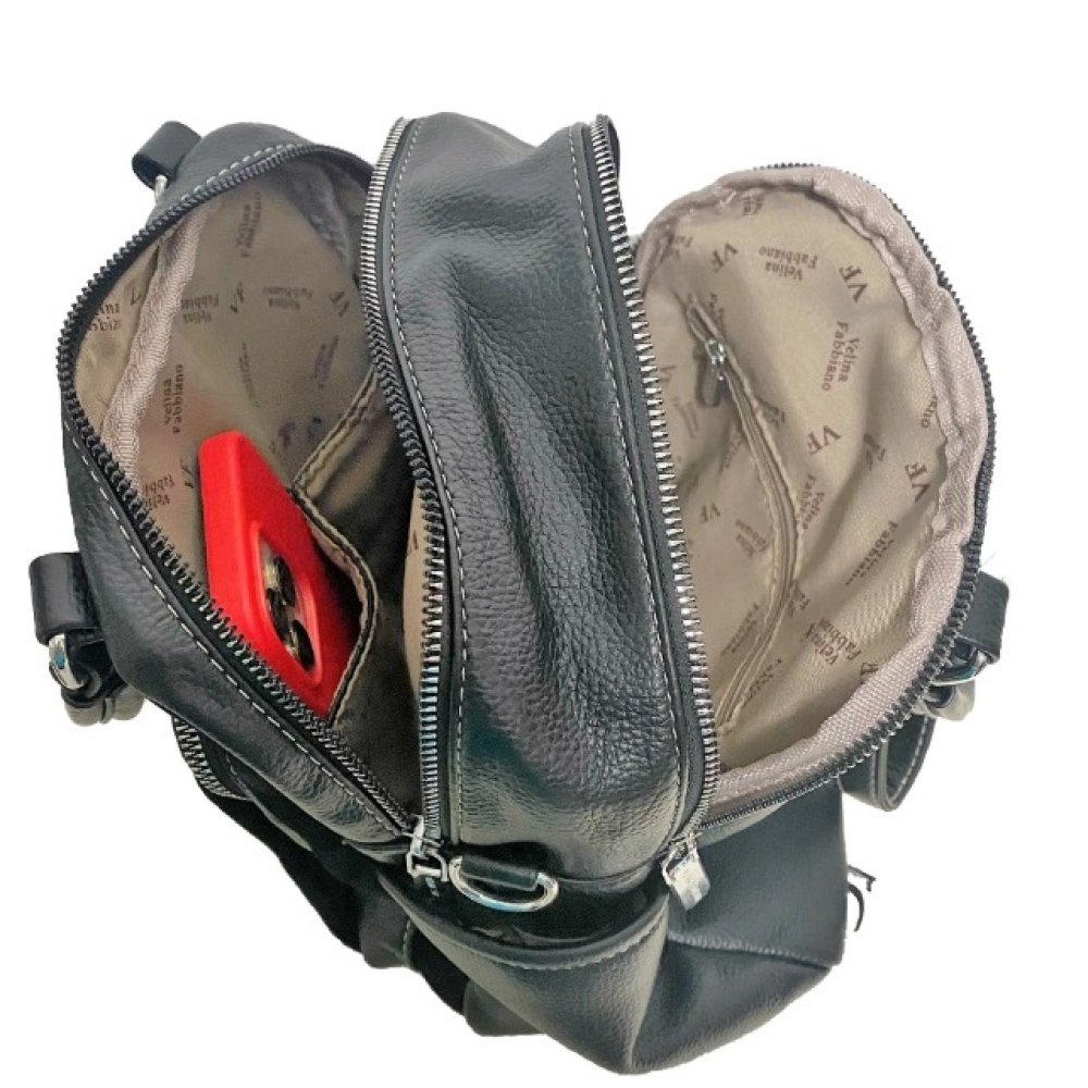Rucsac 2 in 1 geanta de umar cu piele intoarsa