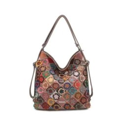 Geanta 2in1 rucsac Silvia Rosa flori colorate